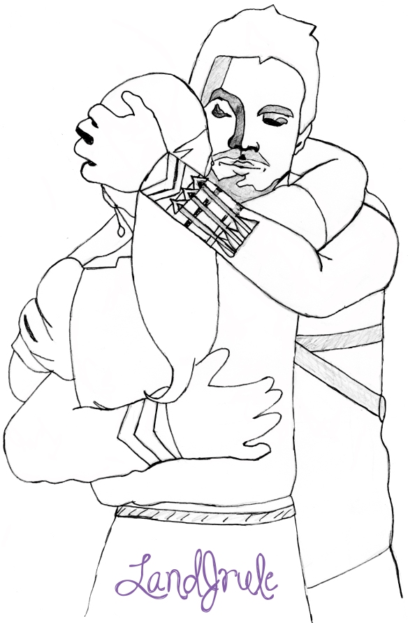 Olicity Hug sketch